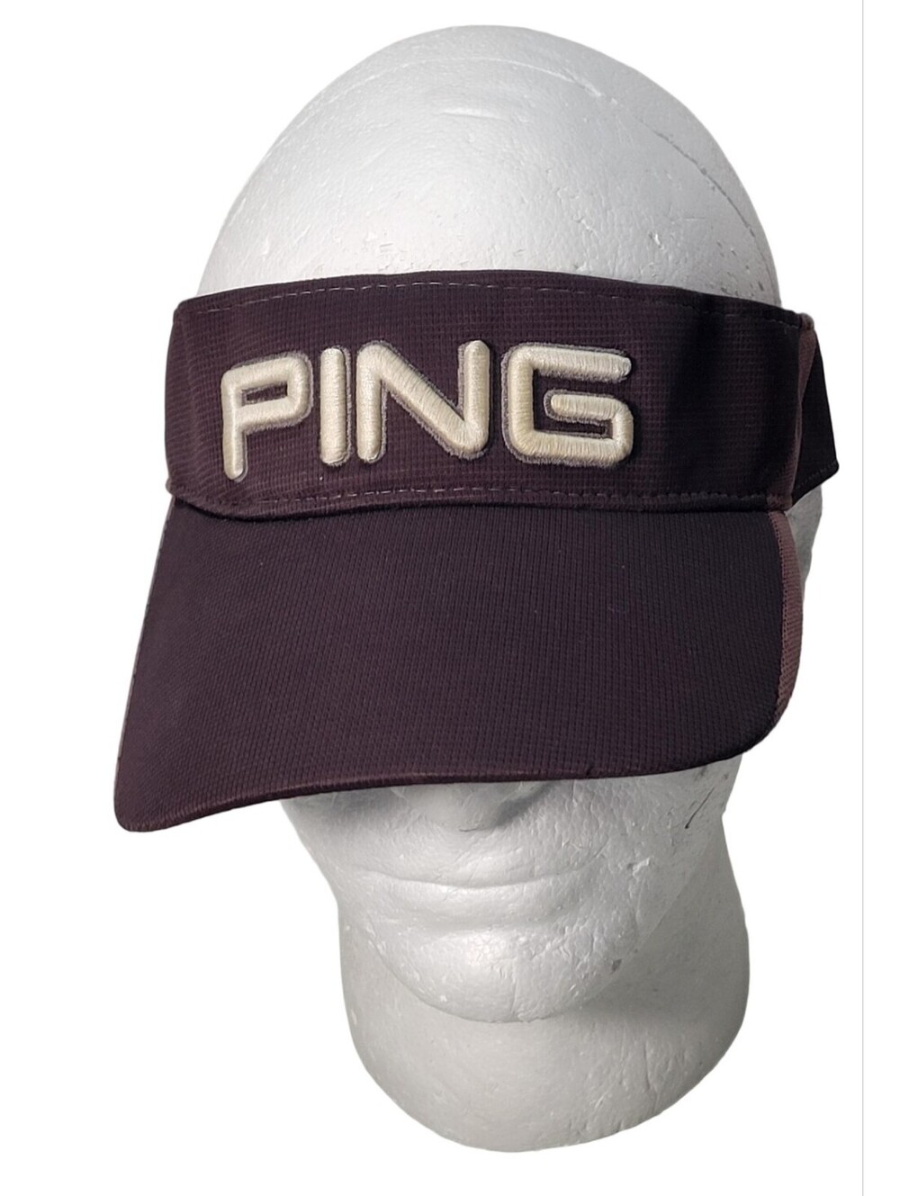 Ping Brown Golf Visor Strapback Hat Cap